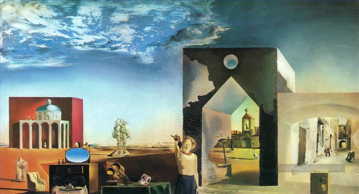 Suburbs of a Paranoiac Critical Town Afternoon on the Outskirts of European History Salvador Dali Oil Paintings